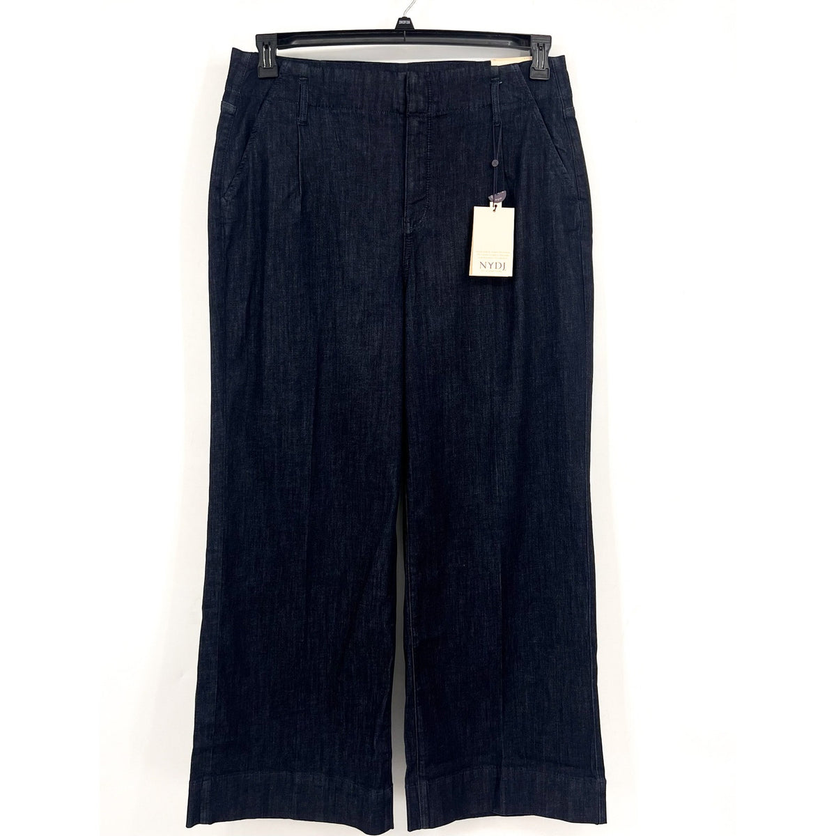 NYDJ Women's Mona Wide Leg Ankle Trouser Jeans Size 16 Deep Blue Rinse NWT