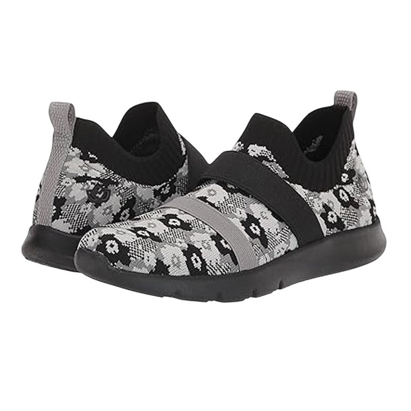 Spenco Womens Karma Stretch Sneakers US 9 M EU 39.5 Black Floral NIB