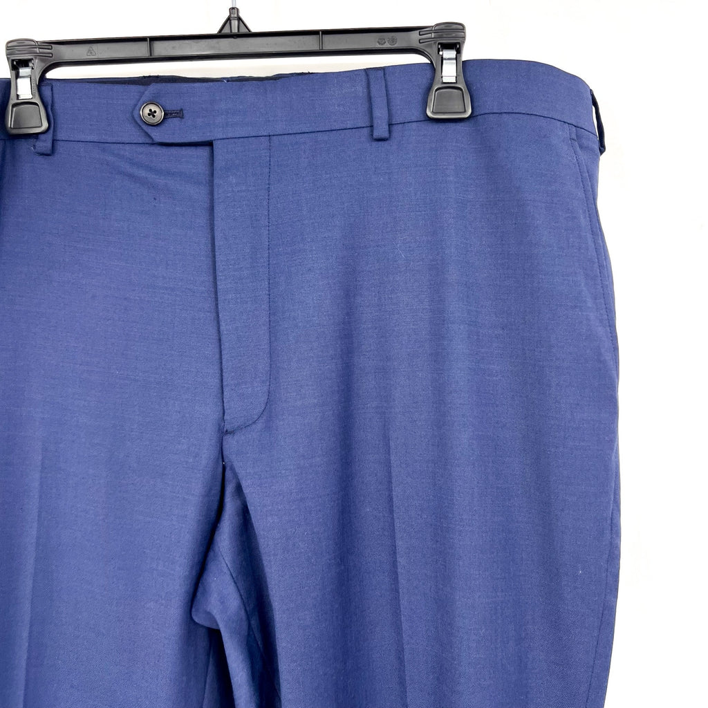 PENGUIN Men's Osman Dress Pants 40x32 Navy Blue Flat Front Wool Blend NWOT