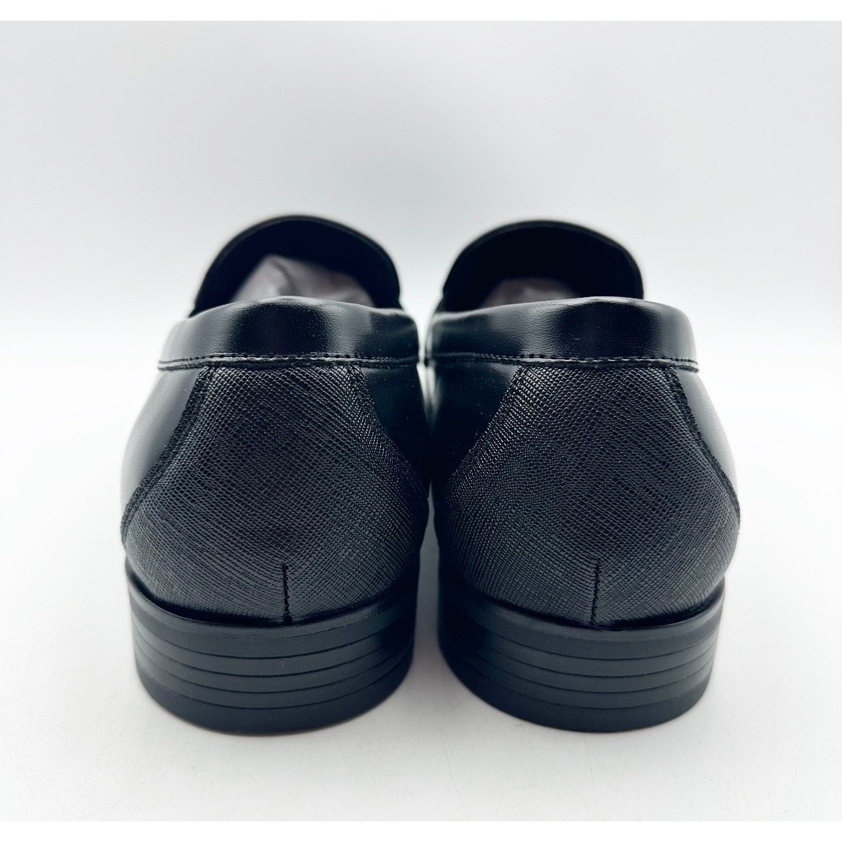 Stacy Adams Boys Kaylor Moc Toe Bit Loafers Size 7 M Black Slip On NWOB