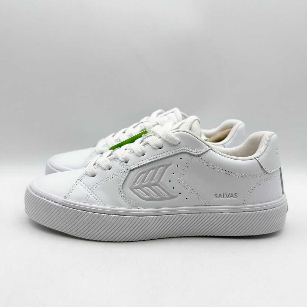 CARIUMA Womens Salvas Low Sneakers US 6.5 EU 37 White Leather NIB