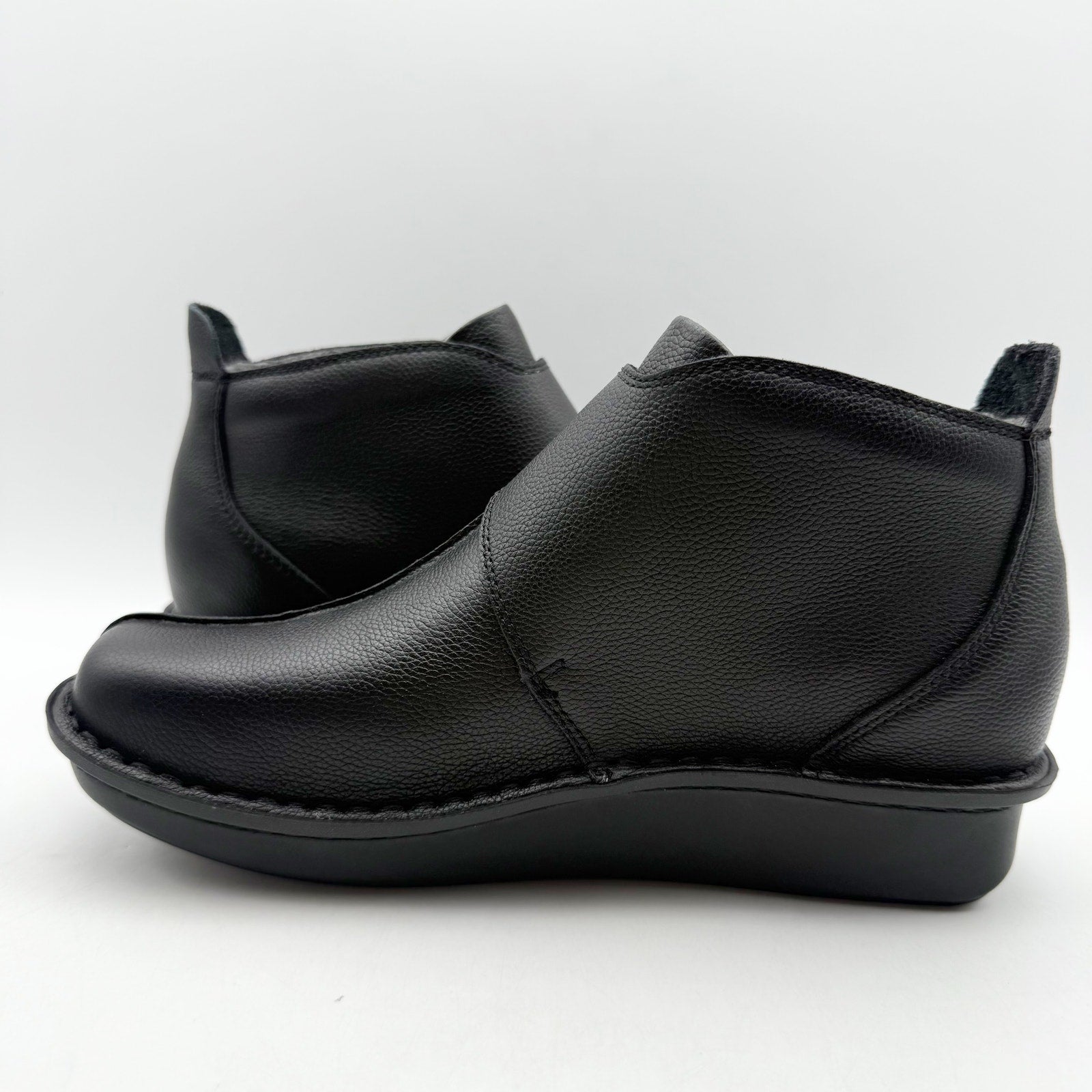 Alegria Womens Caiti Ankle Booties EU 35 US 5-5.5 Black Leather NIB