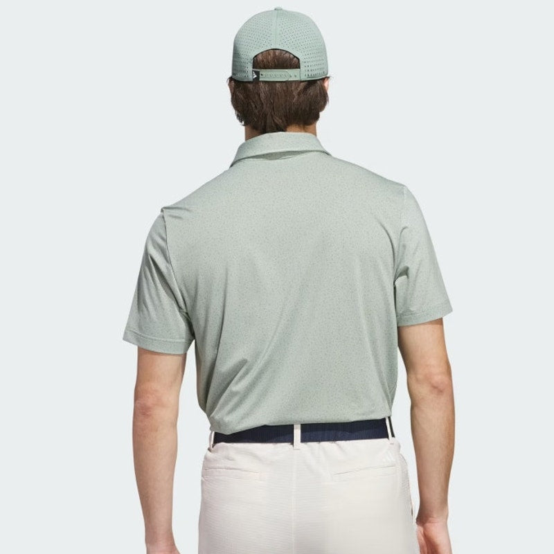 ADIDAS Mens Ultimate365 Mini Bunker Polo Shirt Medium Green Short Sleeve NWT