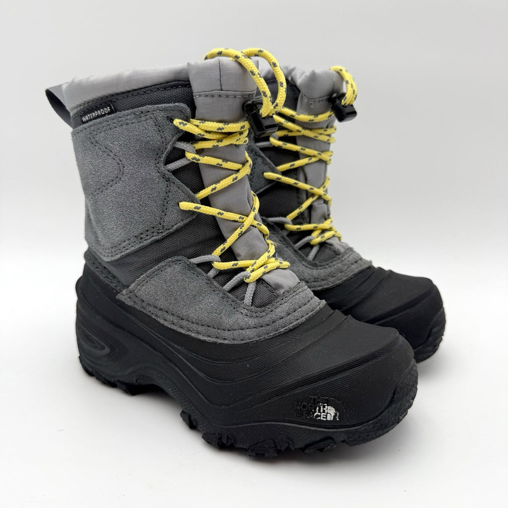 The North Face Kids Alpenglow V Winter Boots US 11 EU 28 Grey Waterproof NIB