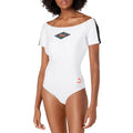 PUMA Women's XTG Bodysuit Shirt Medium White Multicolor Off Shoulder NWT