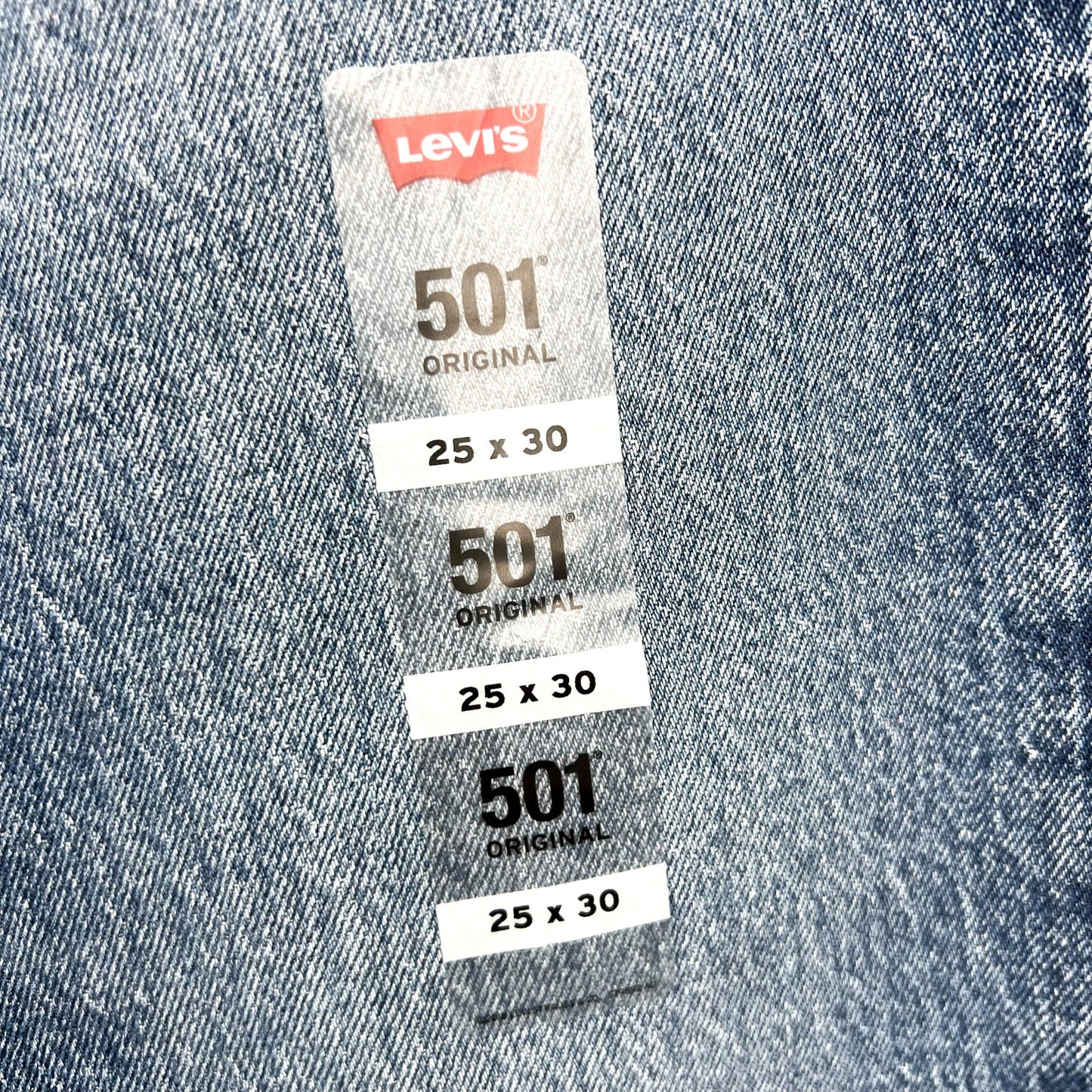 LEVI'S Women's 501 High Rise Straight Leg Jeans 25x30 Medium Blue NWT