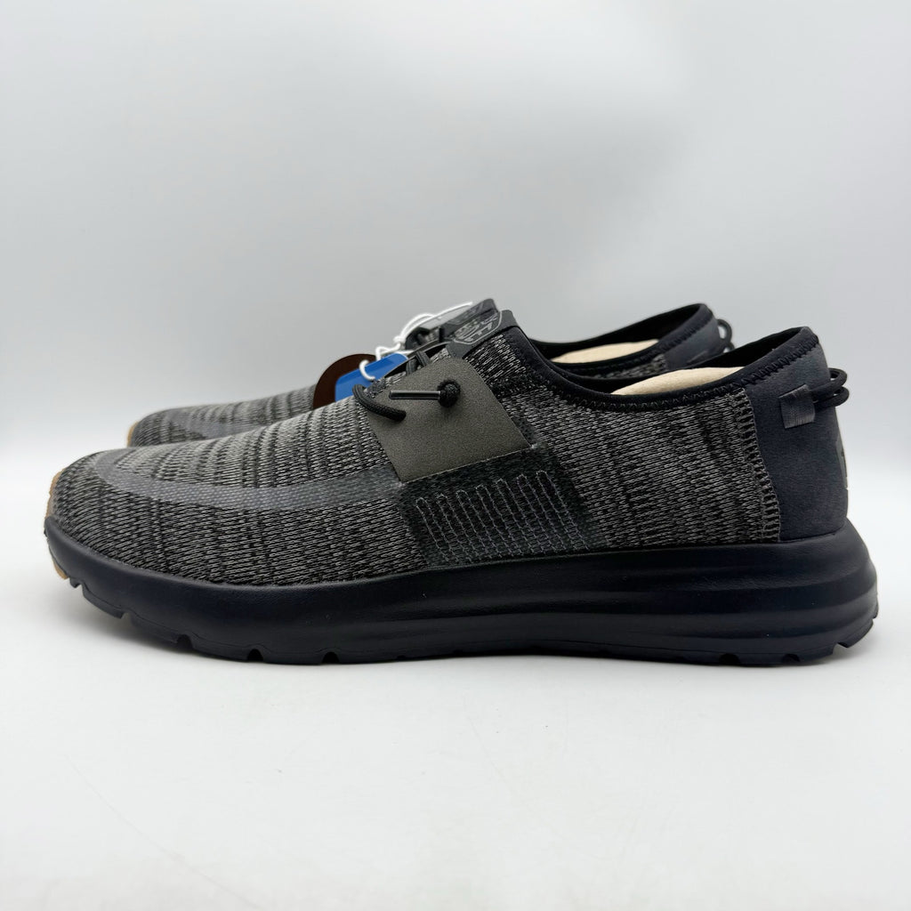 Hey Dude Mens Sirocco Casual Shoes US 13 EU 46 Grey Black NIB