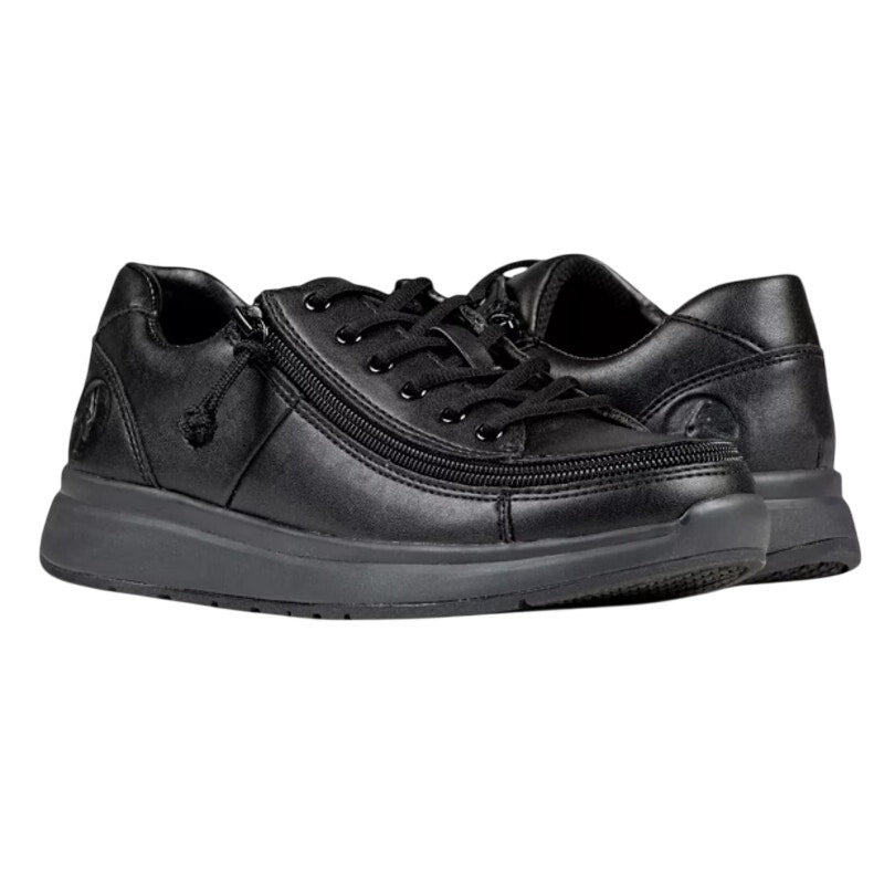 Billy Footwear Womens Work Low Sneakers Size 11 M Black Vegan Leather NWOB