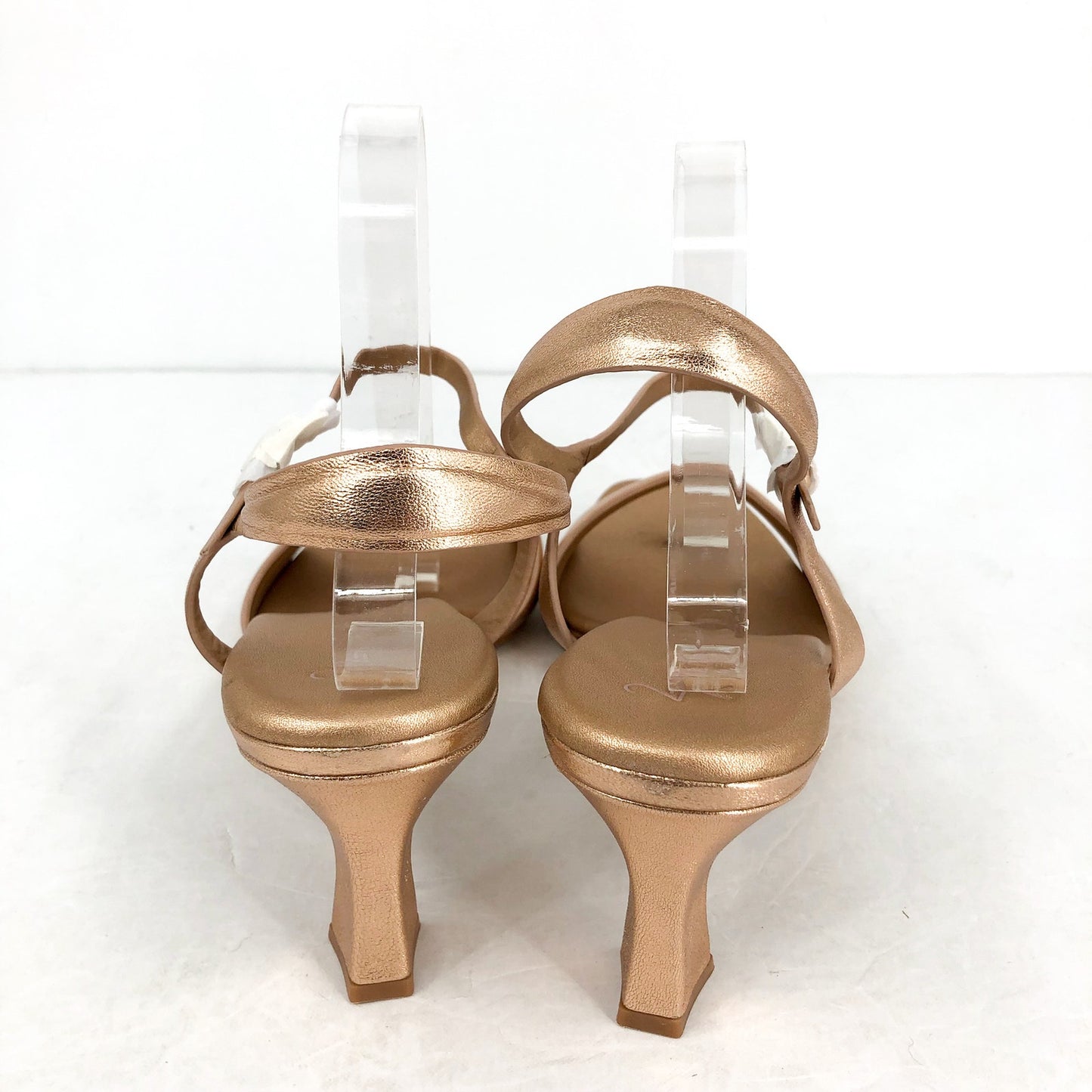 Naturalizer 27 Edit Womens Grace Heeled Sandals US 12 M Rose Gold Leather NWOB