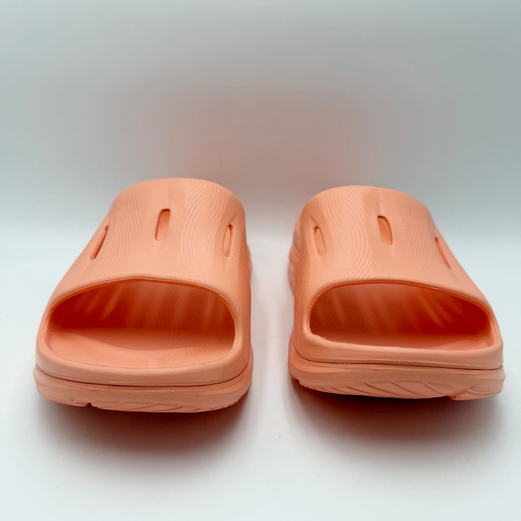 Hoka Mens ORA Recovery Slide 3 Sandals Size 12 Orange Papaya NWOB