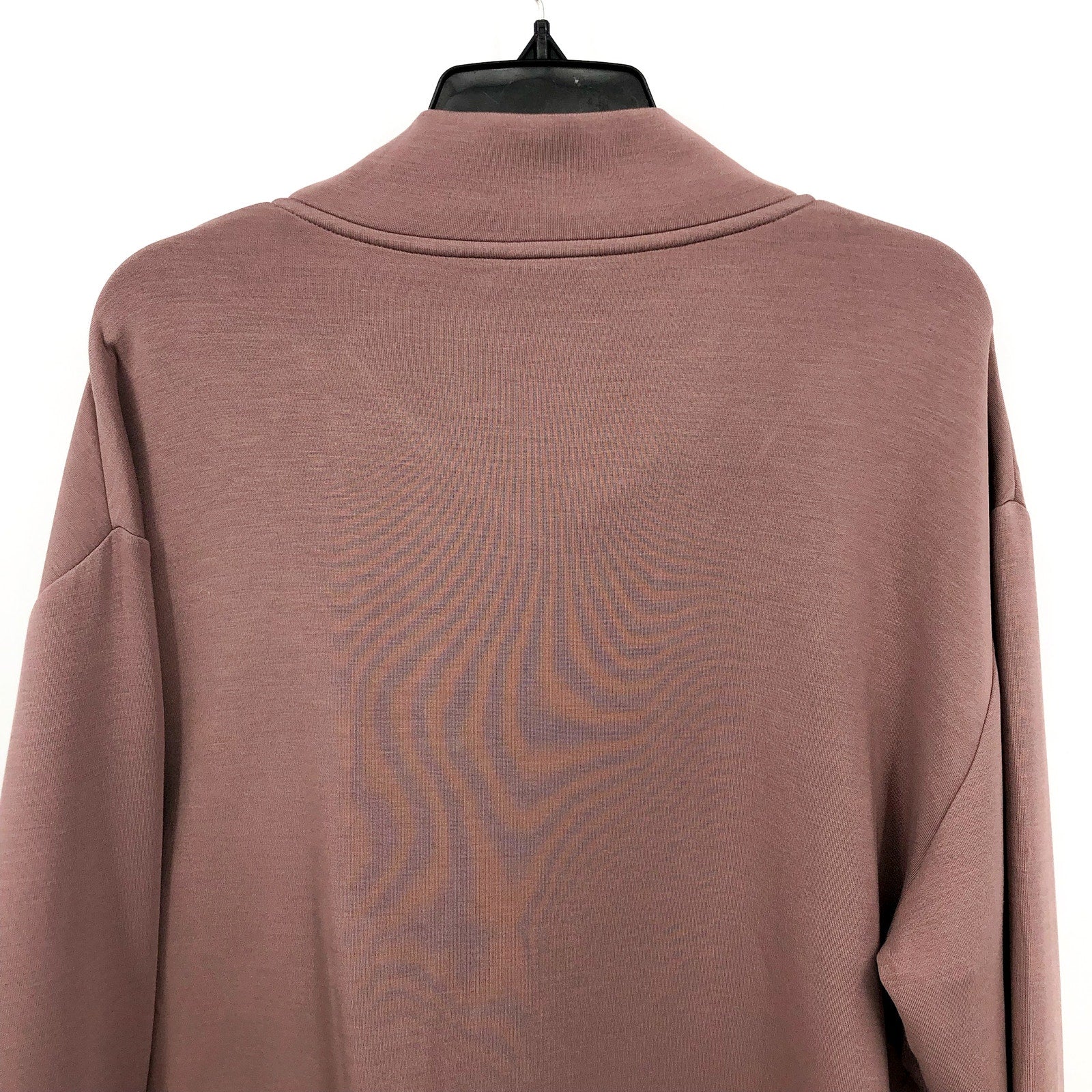 VARLEY Women's Betsy Sweat Shirt Medium Antler Taupe Long Sleeve Cowl Neck NWOT