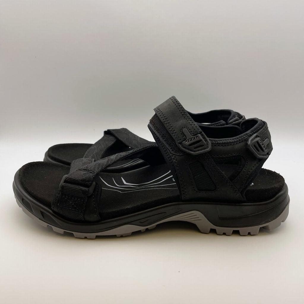 Ecco Men's Yucatan Coast Sandal US 11-11.5 EU 45 Black Leather/Textile