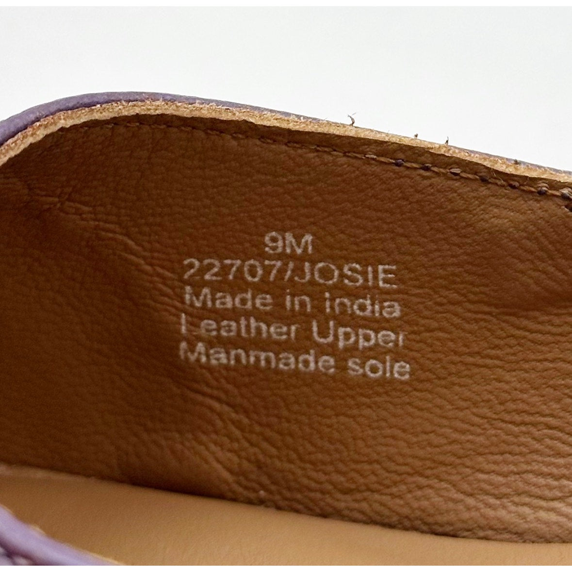 COLDWATER CREEK Womens Josie 2 Slingback Heels Size 9M Purple Leather NWOB