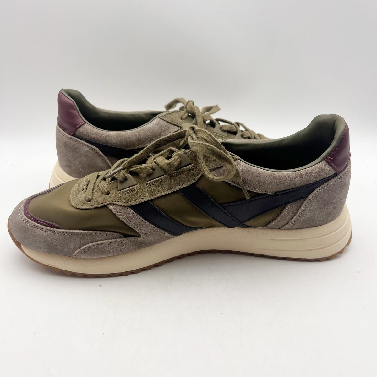 Gola Mens Chicago Casual Sneakers Size 11 EU 44 Green Taupe Suede NWOB