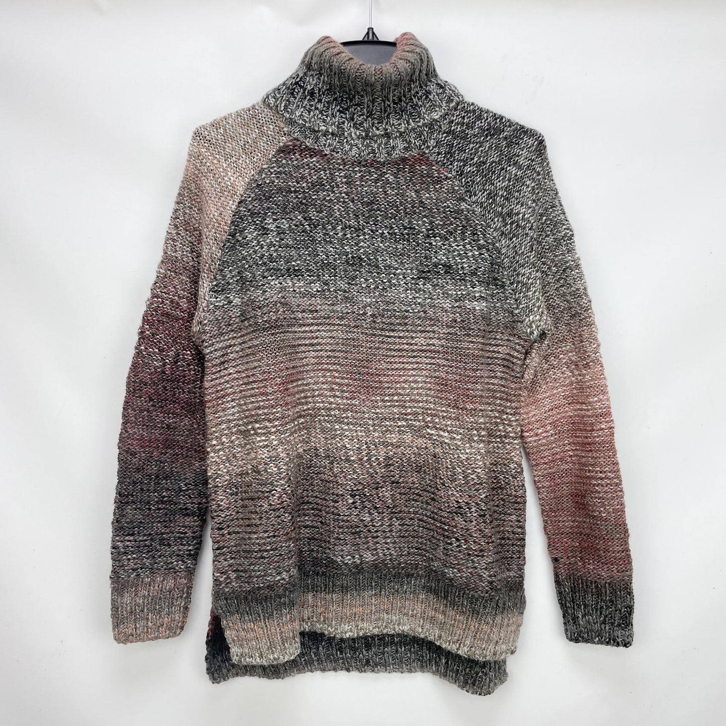 prAna Womens Autum Rein Turtleneck Sweater Tunic Charcoal Multicolor XS