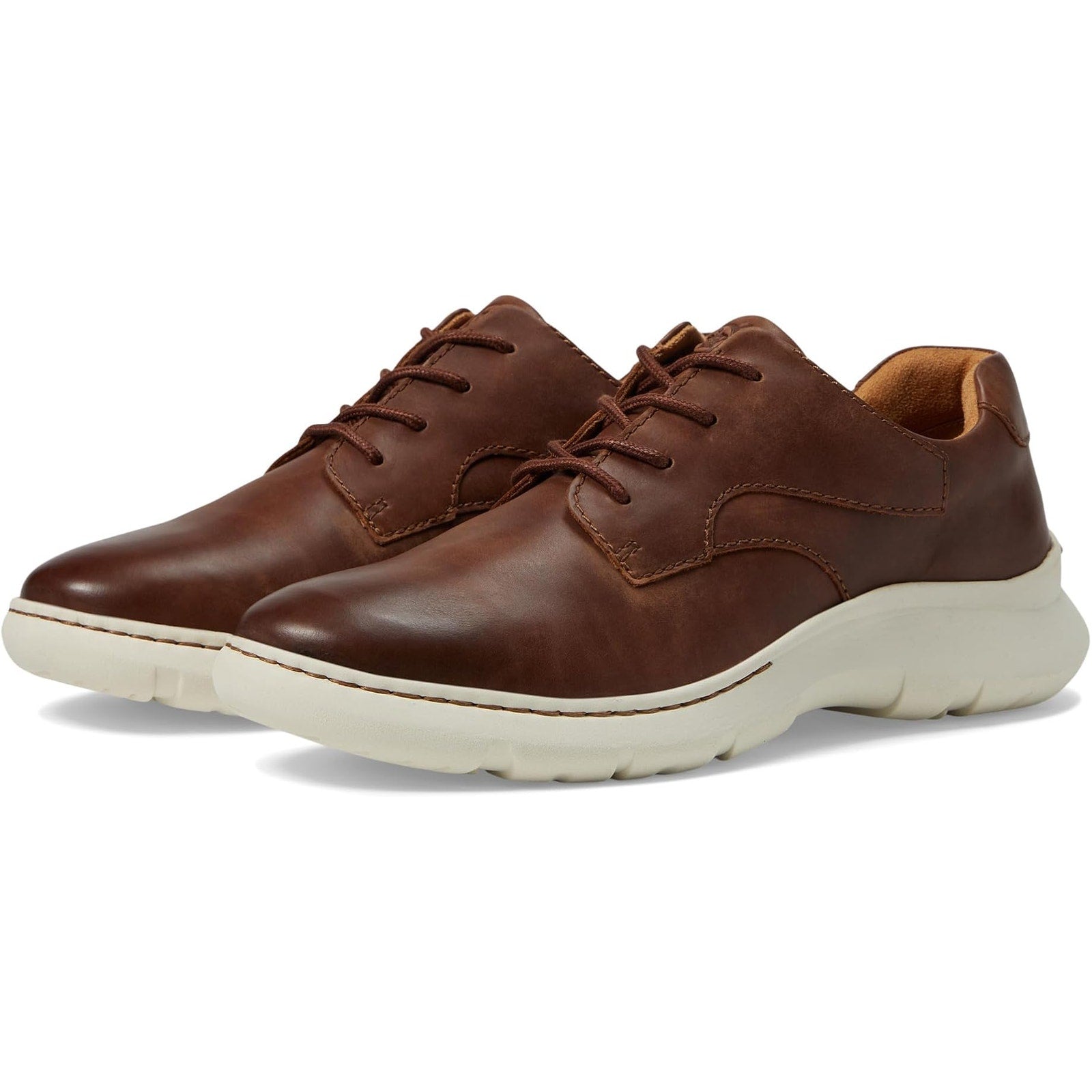 Born Mens Cornell Casual Sneakers US 9.5 Brown Full Grain Leather Lace Up NIB