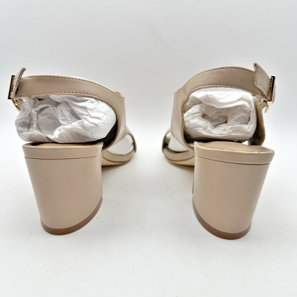 Bernardo Footwear Womens Bedford Heels US 8.5 M Blush Nude Leather NIB