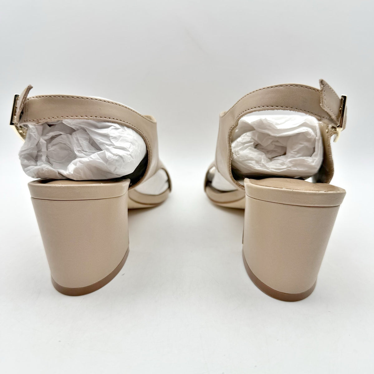 Bernardo Footwear Womens Bedford Heels Size 8.5 M Blush Nude Leather NIB