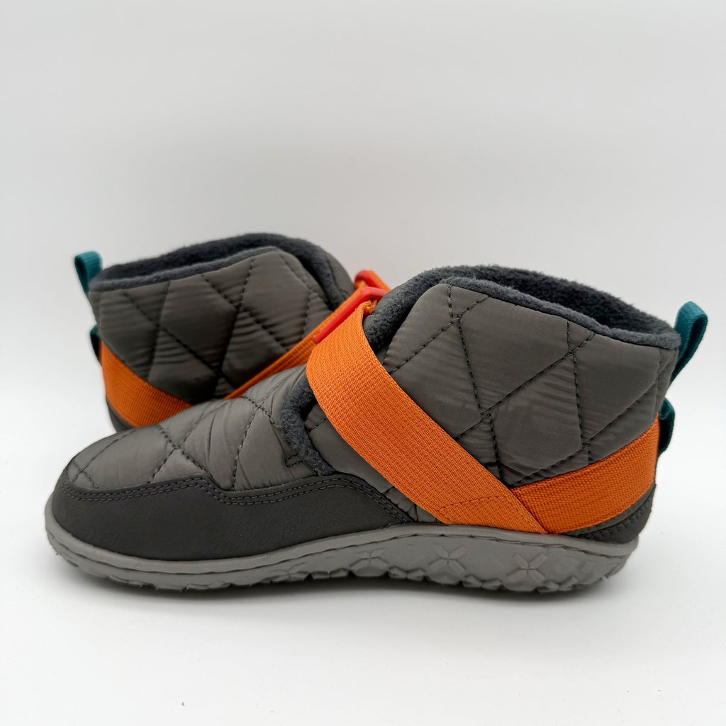Chaco Kids Ramble Puff Booties US 2.5 M EU 33.5 Grey Orange Water Resistant NIB