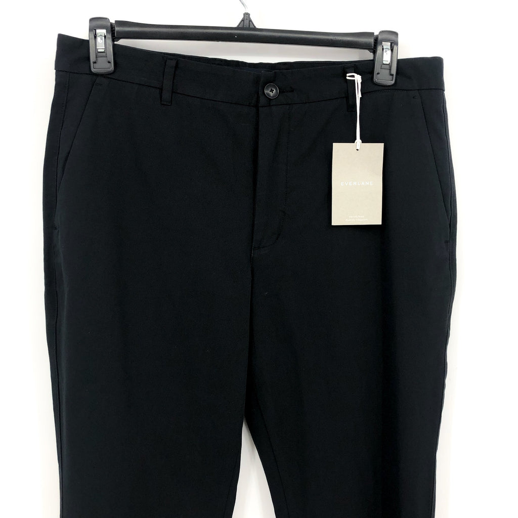EVERLANE Uniform Mens Performance Chino Pants 38x32 Black Athletic Fit NWT