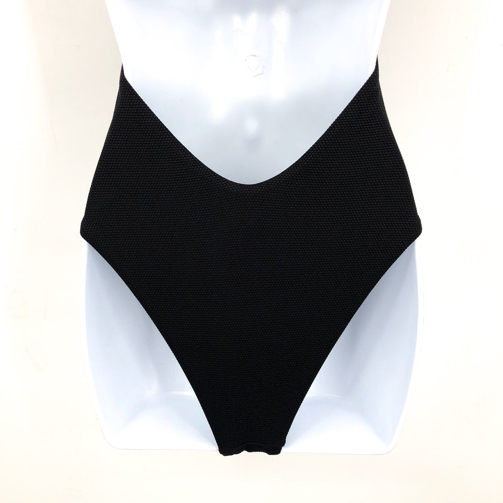 L*SPACE Women's Balboa Classic One Piece Swimsuit Small Black Tie Waist NWT