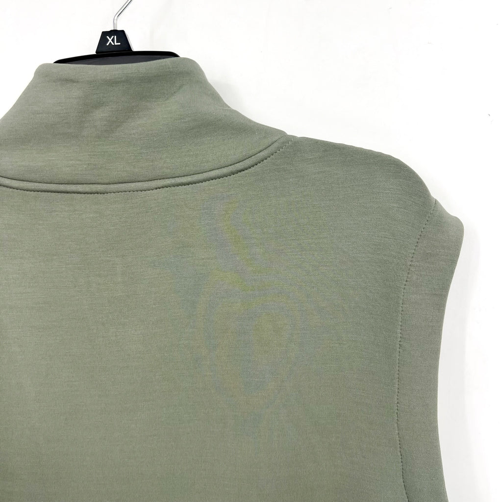 VARLEY Women's Loretta Half Zip Sweatshirt Small Green Shadow Panelled NWT