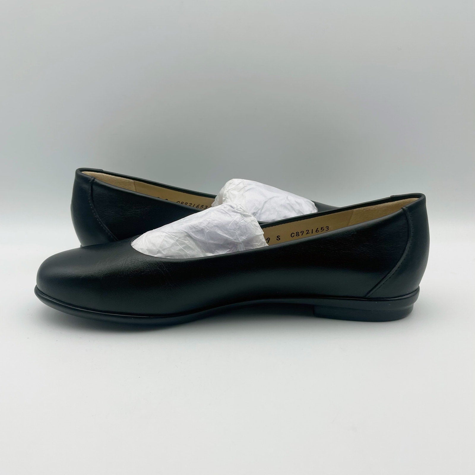SAS Womens Scenic Ballet Flat US 9 Slim EU 39.5 Black Leather NIB