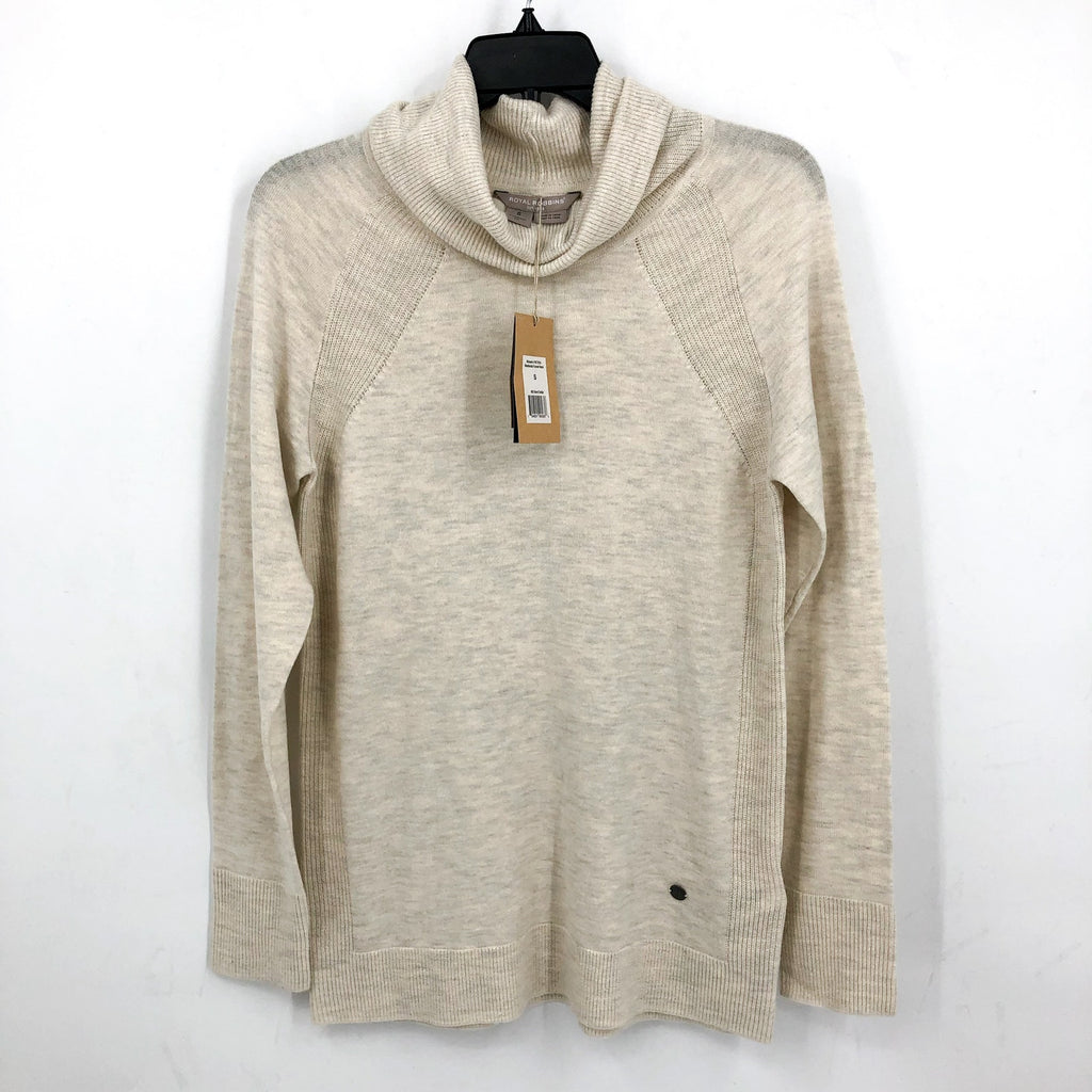 ROYAL ROBBINS Women's Westlands Sweater Small Cream Merino Wool NWT