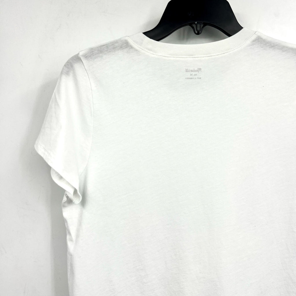 MADEWELL Women's Northside Vintage Tee Medium White Chalk Short Sleeve J8526 NWT