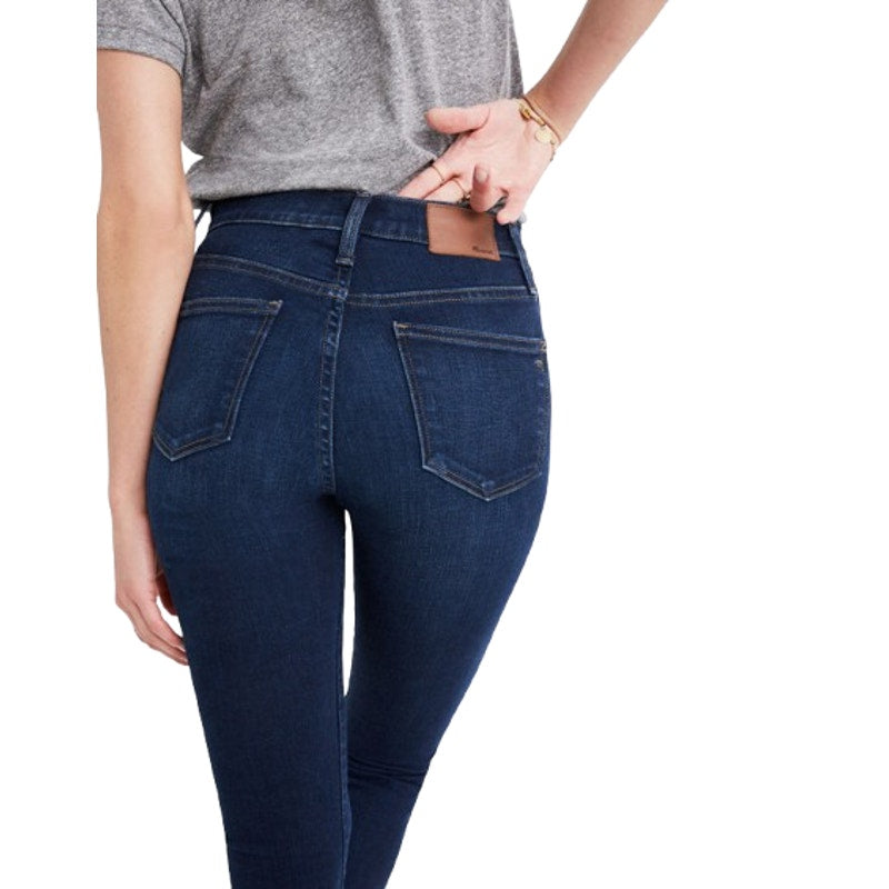 MADEWELL Women's 10" High-Rise Skinny Jeans Size 24 US 00 Blue Hayes Wash NWT