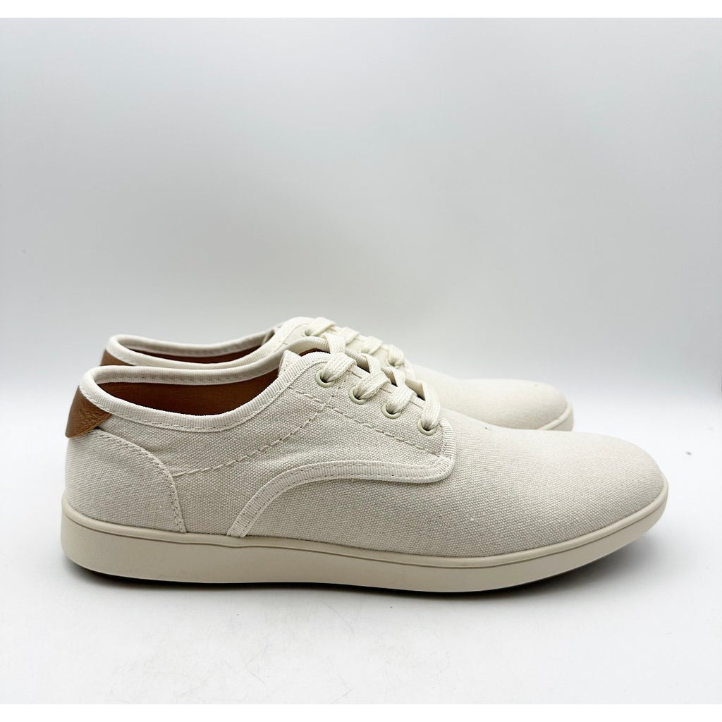 STEVE MADDEN Mens Fenta Casual Sneakers Size 9.5 M Cream White Fabric NIB