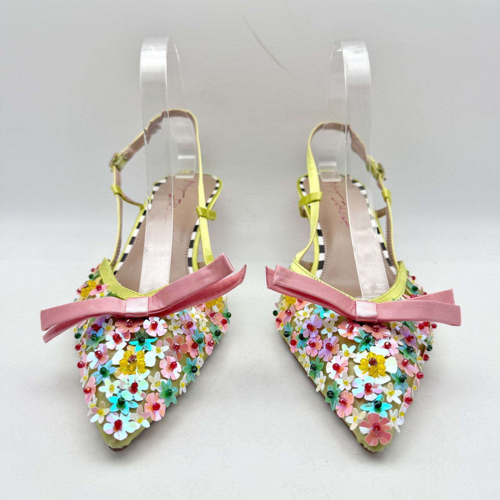 Blue by Betsey Johnson Womens Sadyy Heel US 11 M Multicolor Vegan Leather NWOB