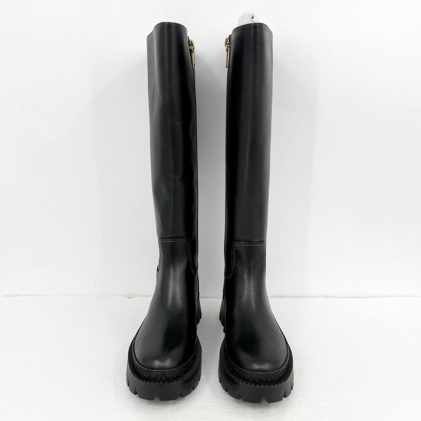 Coach Womens Julietta Knee High Boot US 6.5 M EU 37 Black Leather NIB