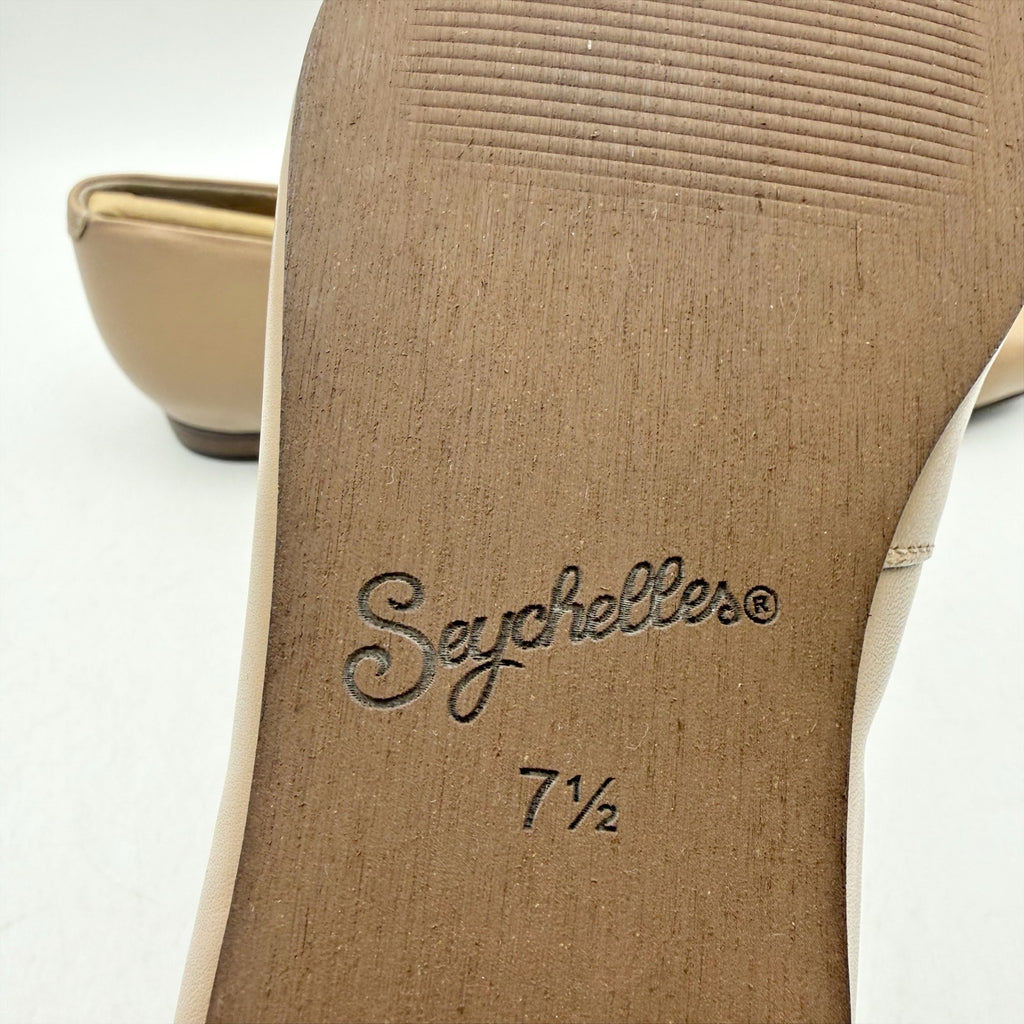 Seychelles Womens Little Things Flats Size 7.5 EU 38 Beige Tan Leather NWOB