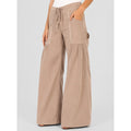 XCVI Women's Willowy Wide Leg Pants Small Mink Tan Stretch Poplin NWT