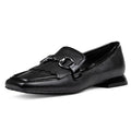 Donald Pliner Womens Saeli Loafers Size 7.5 M Black Nappa Leather Flats NIB