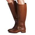 Tory Burch Womens Sofia Knee High Boots US 5 M Brown Leather NWOB