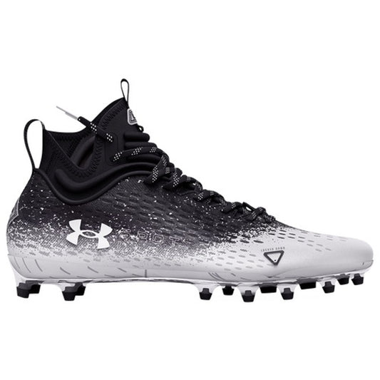Under Armour Mens Spotlight Lux Mc 2.0 Football Cleats US 10 Black White NWOB