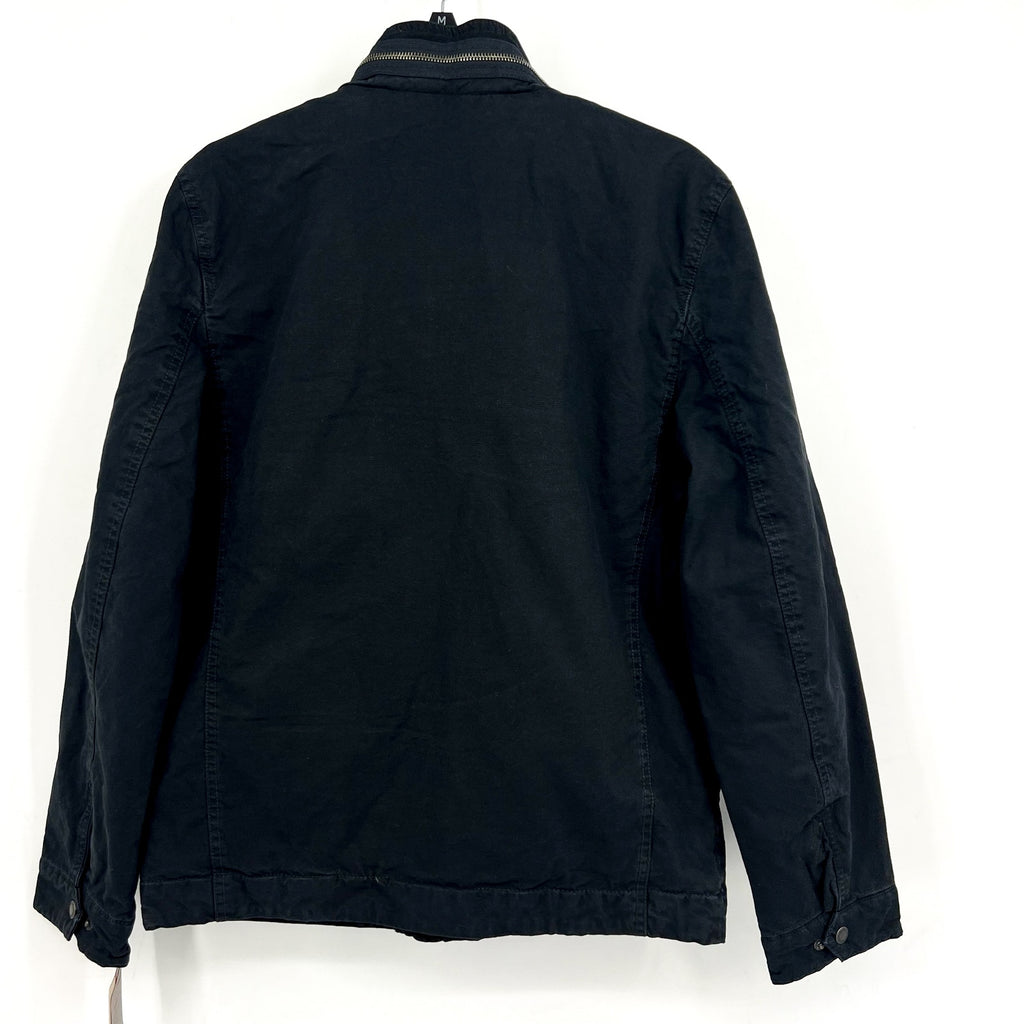 LEVI'S Men's Cotton Utility Jacket Small Dark Navy Blue Zip-Front Lined NWT
