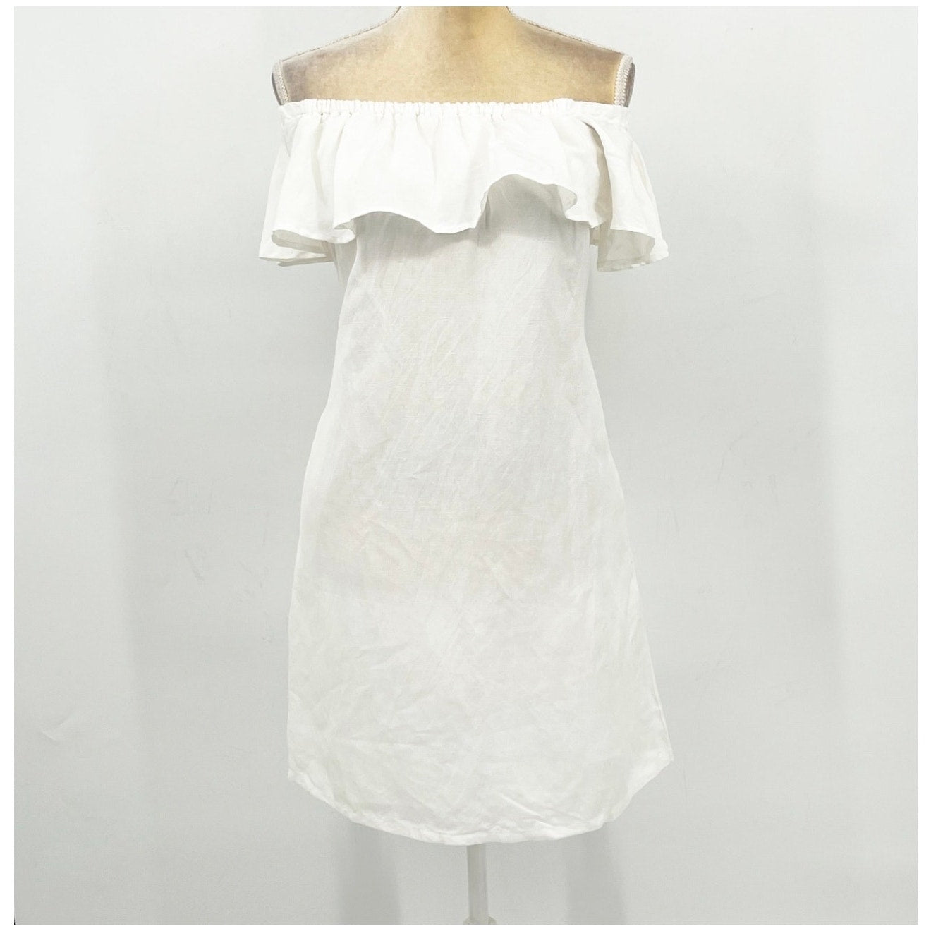TOMMY BAHAMA Women's St. Lucia Off The Shoulder Dress Small White Cover Up NWT