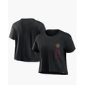 FANATICS Womens Atlanta United FC Chip Pass T-shirt Medium Black Cropped NWT