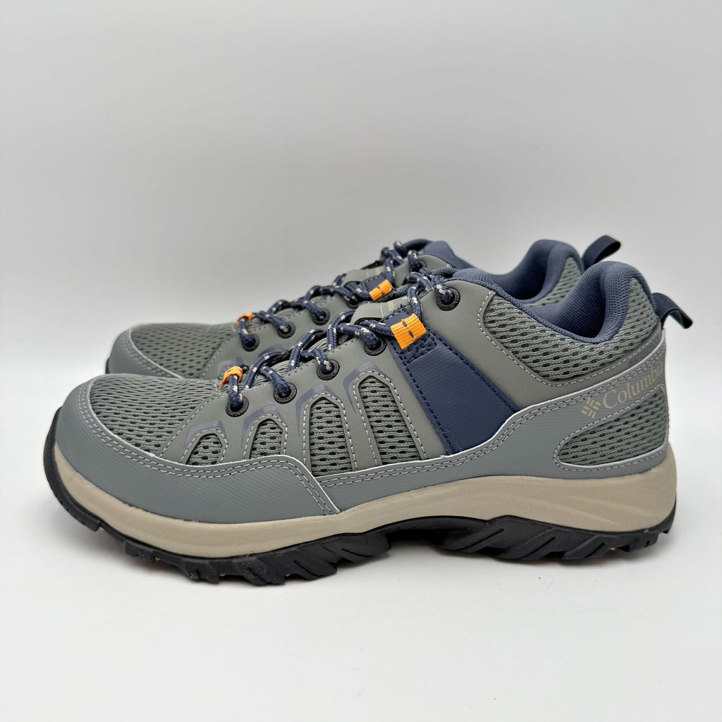 Columbia Womens Granite Trail Hiking Shoes Size 9.5 Blue Grey Waterproof NIB