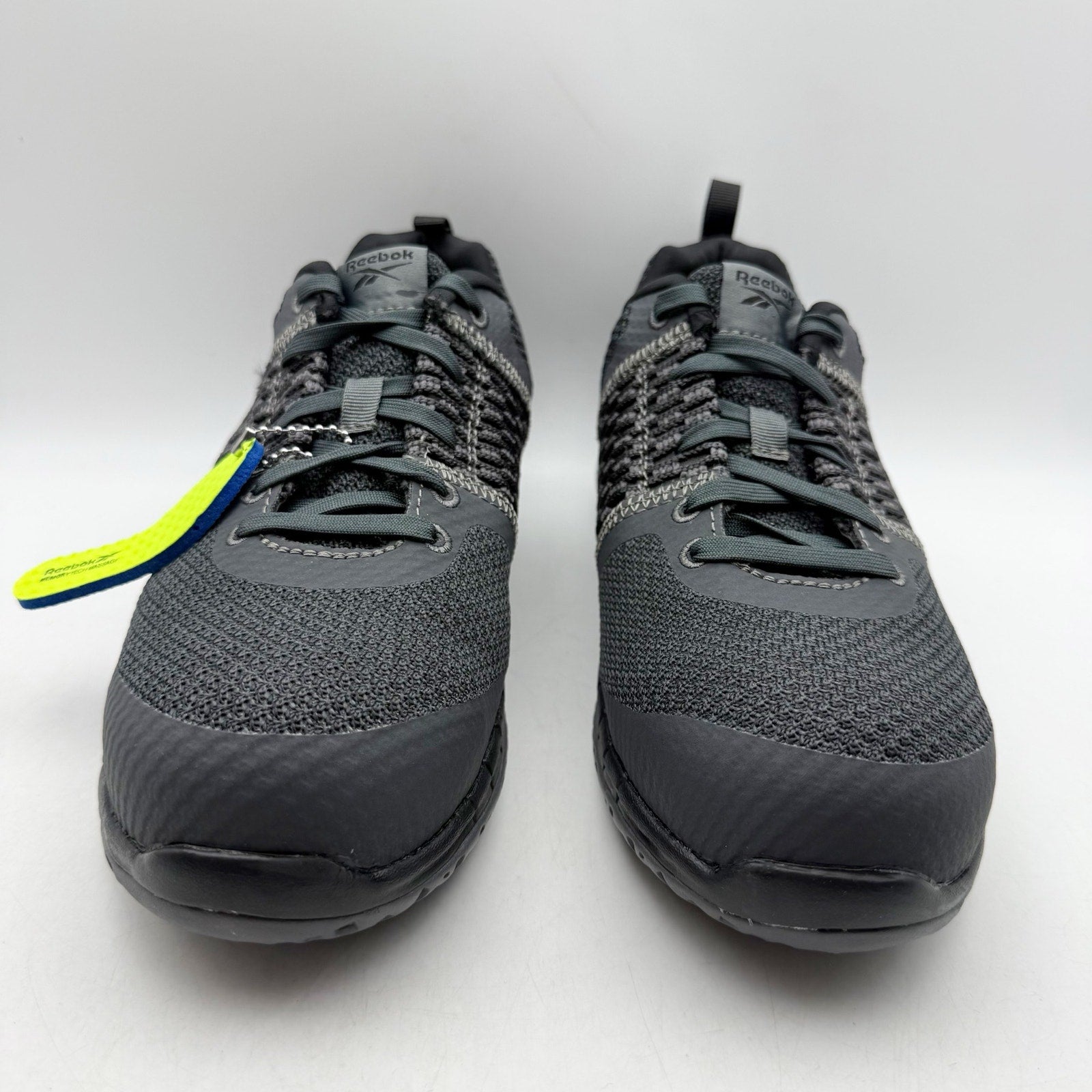 Reebok Mens Print Work ULTK Work Shoes US 8.5 M Grey Black Composite Toe NIB
