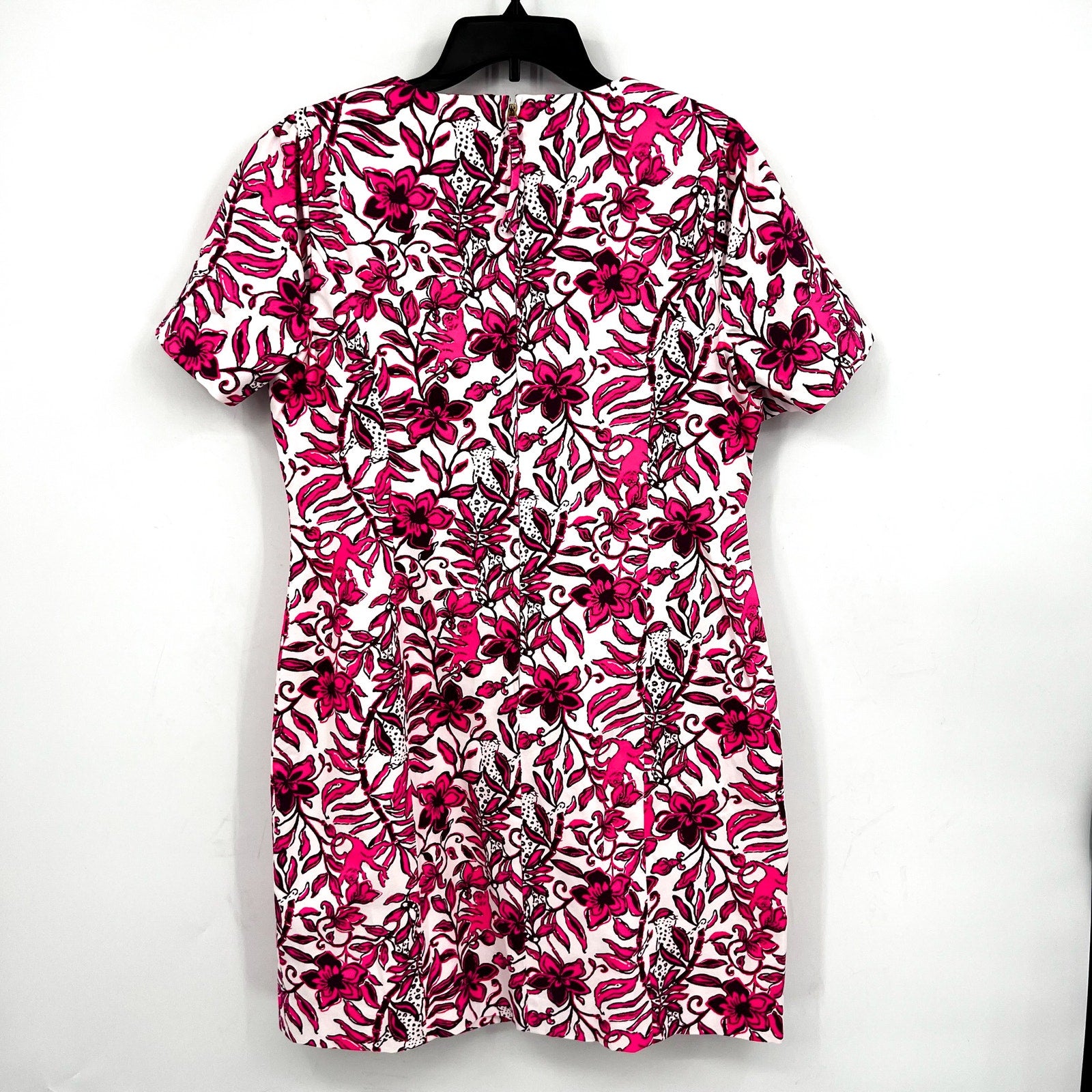 LILLY PULITZER Mila Short Sleeve Dress Size 16 Pink Elderflower Blossom NWT
