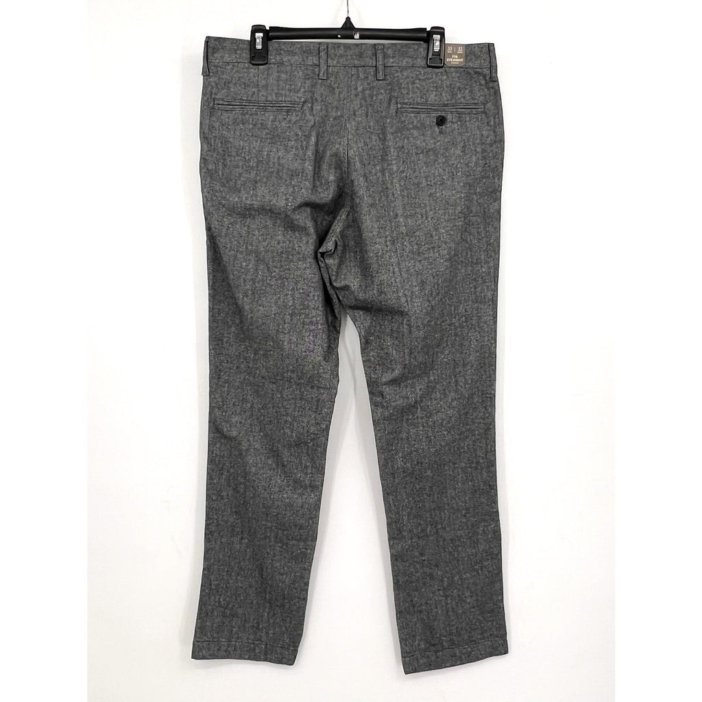 J.CREW Mens 770 Straight-Fit Tech Pants 33x32 Charcoal Gray Midweight BU844 NWT