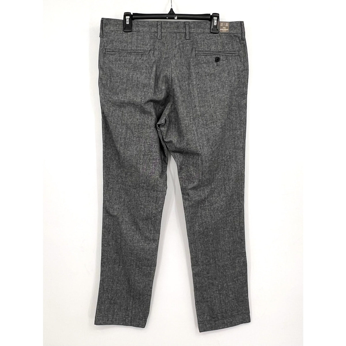 J.CREW Mens 770 Straight-Fit Tech Pants 33x32 Charcoal Gray Midweight BU844 NWT