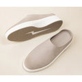 Wolf & Shepherd Cruise Mule Slip On WOMENS 8 MENS 6.5 Warm Gray Leather NIB