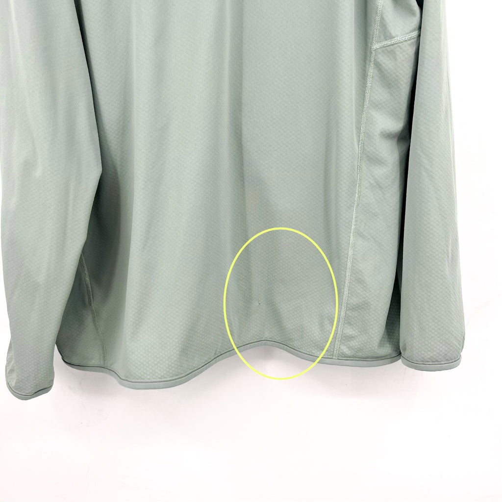 ARC'TERYX Men's Delta Full Zip Fleece Jacket XXL Stone Green Light FLAWS NWOT