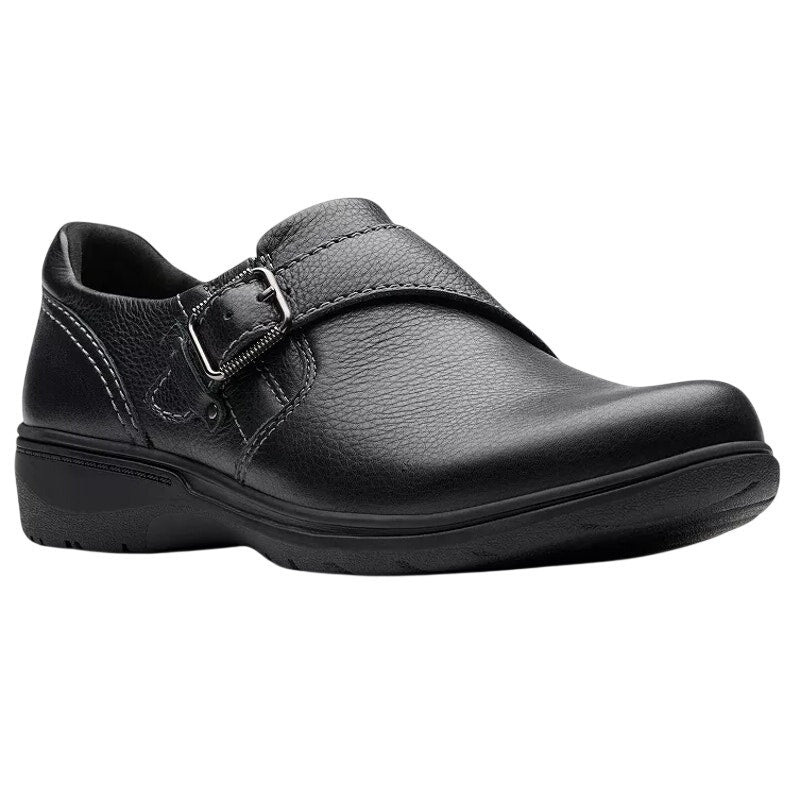 Clarks Womens Carleigh Jazz Shoes US 11 M EU 42.5 Black Leather NWOB