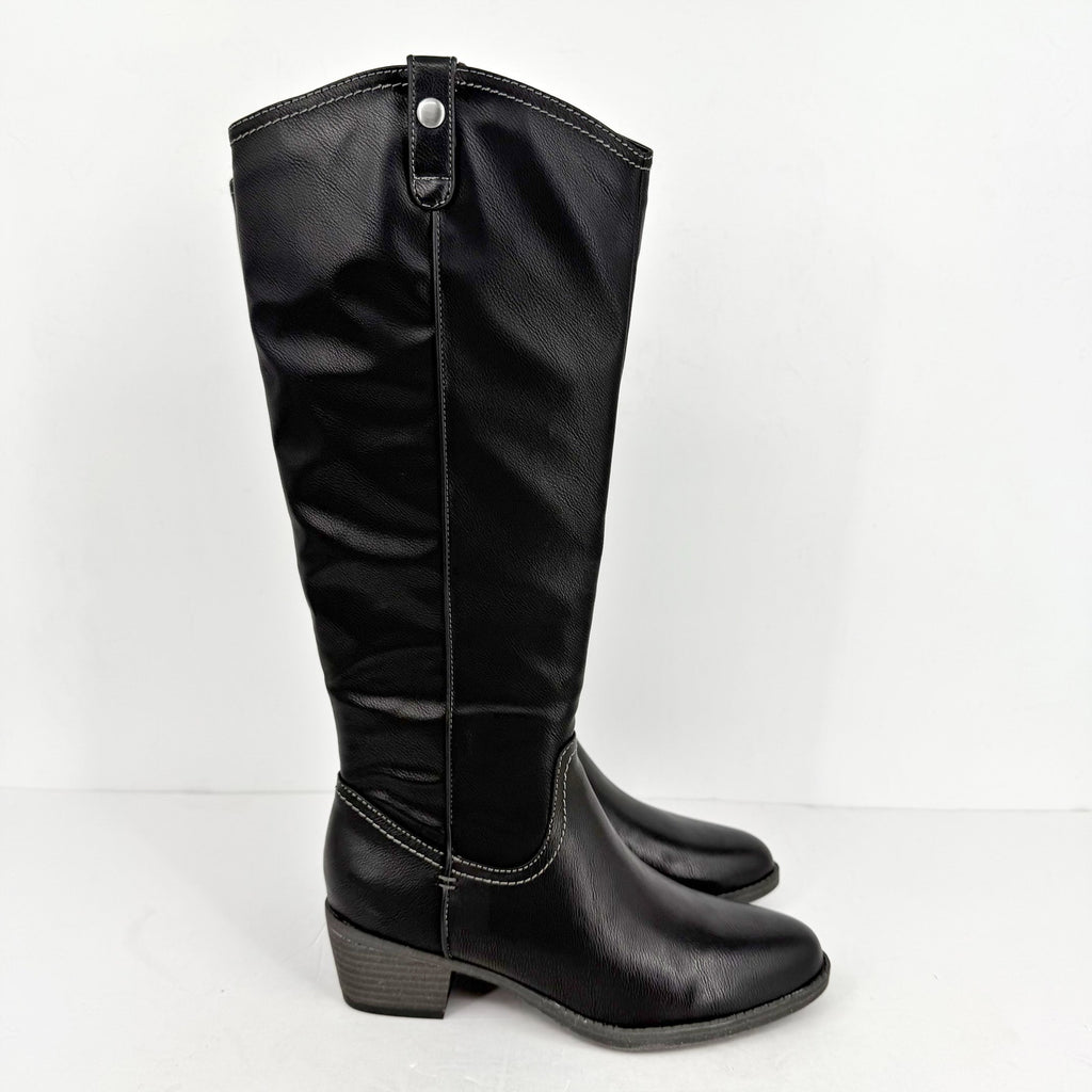 SOUL Naturalizer Womens Zoya Boots US 8 Wide Black Knee High NIB